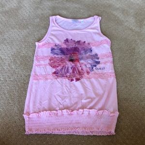 Guess pink flower shirt.